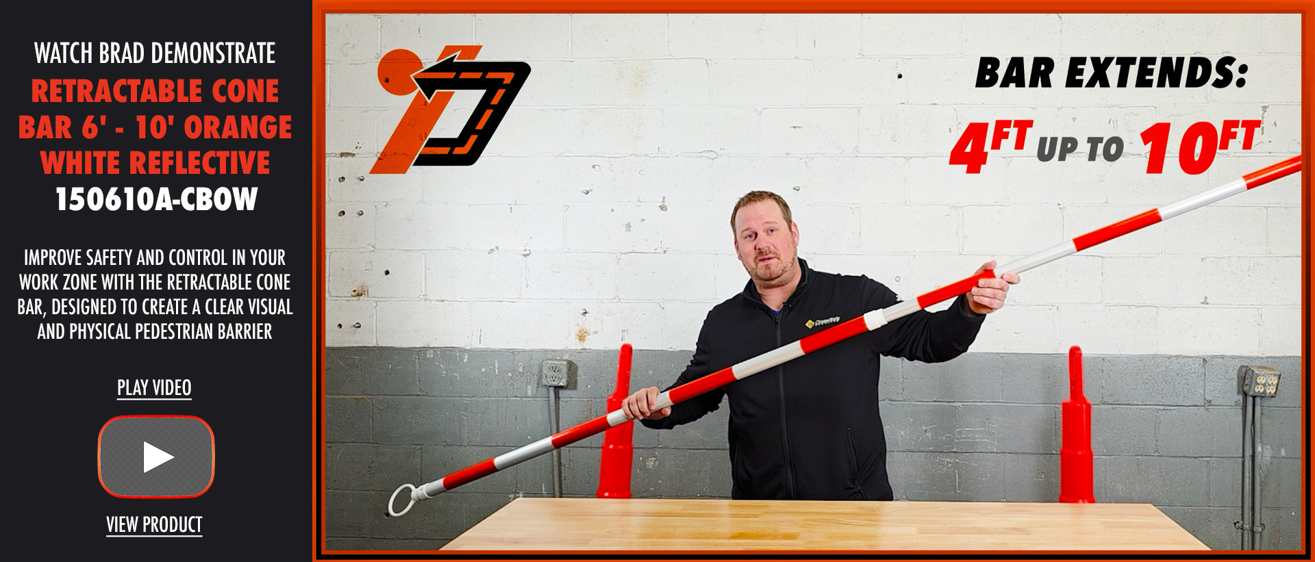 Brad demos the Retractable Cone Bar