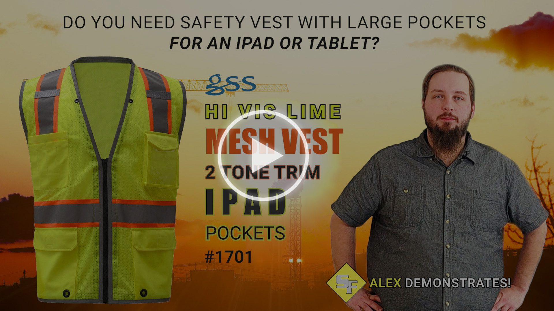 Alex demos the GSS 1701 iPad Pocket Safety Vest
