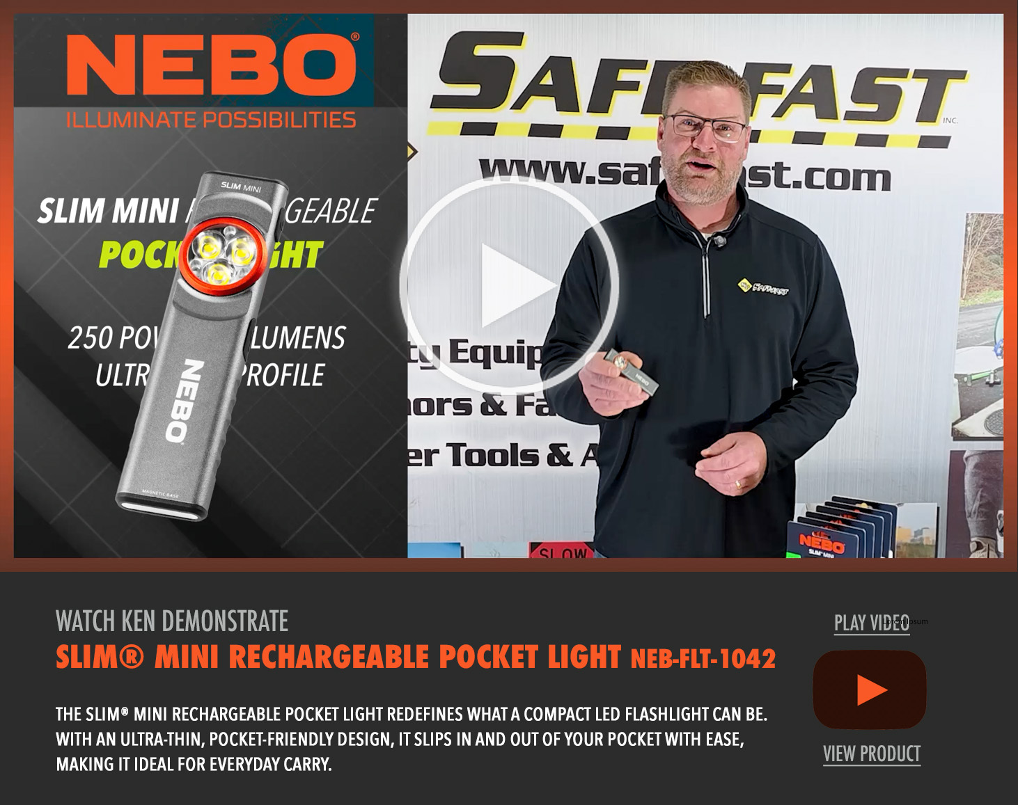 SLIM&reg; Mini Rechargeable Pocket Light Demonstration